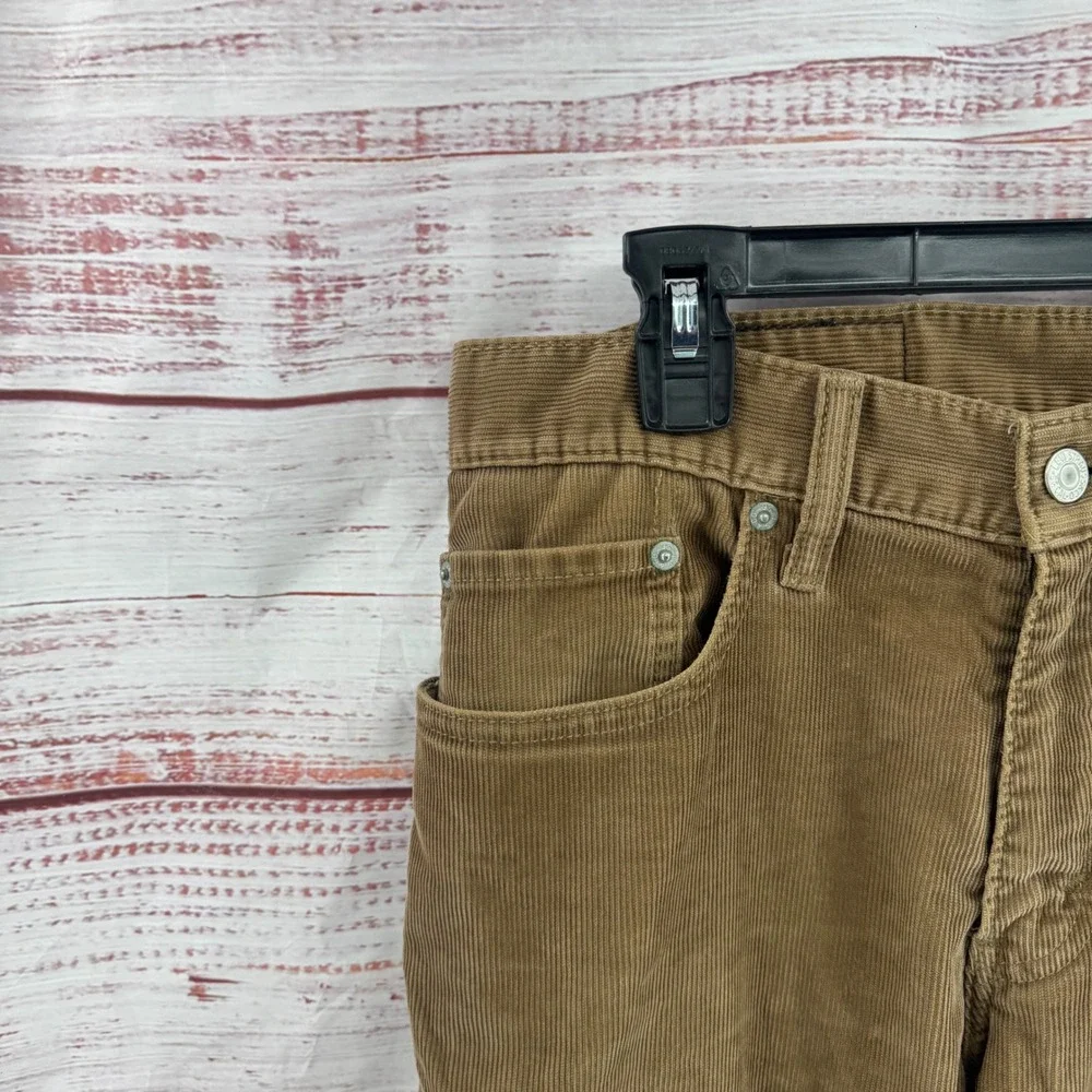 Levis 514 Corduroy Pants Mens 32x30 Straight Fit  Tan Brown  5-Pocket Trousers